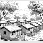 a row of houses with trees and a paved road cambridge rentals under $1800 guelph rentals under $1800